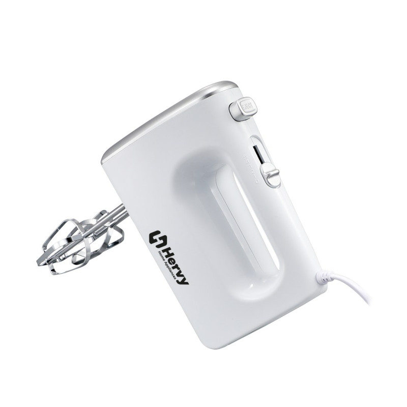 Hervy Egg Beater HM-002 Black HM-002 Hand Mixer 500W, 5 Speed, Turbo, Stainless Steel Body,