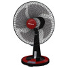 TORNADO Desk Fan 16 Inch 4 Blades Black x Red TDF16D