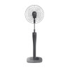 TORNADO Stand Fan 16 Inch With 4 Plastic Blades and 3 Speeds In Grey Or Maroon Color TSF-74
