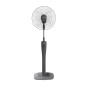 TORNADO Stand Fan 16 Inch With 4 Plastic Blades and 3 Speeds In Grey Or Maroon Color TSF-74