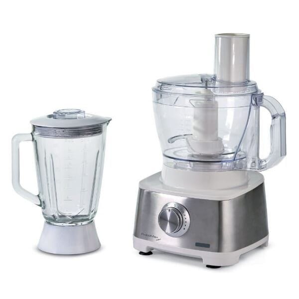 Hervy Food Processor HFBMU002 White, 32 Functions, 1.5L Jug, 1L Chopper, Juicer, Grinder, 140cm Wire