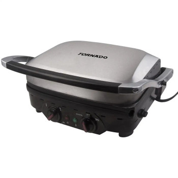 TORNADO Electric Grill 1800 Watt Black x Stainless TCOOK-1800