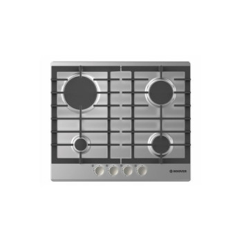 Hoover HGH64SCEX Built-In Hob 60 cm 4 Gas Burners In Stainless Steel Color