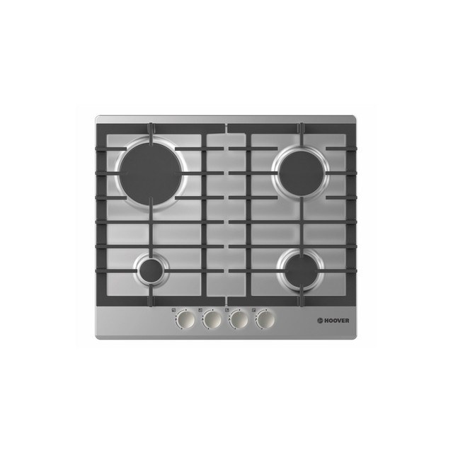 Hoover HGH64SCEX Built-In Hob 60 cm 4 Gas Burners In Stainless Steel Color