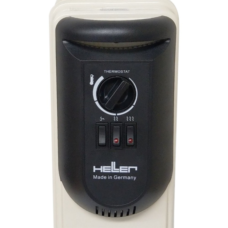 HELLER Oil Heater 13 Fins 2500 Watt 14 meter Fan Beige MAV 2513 T