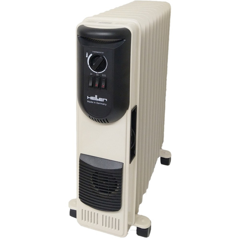HELLER Oil Heater 13 Fins 2500 Watt 14 meter Fan Beige MAV 2513 T