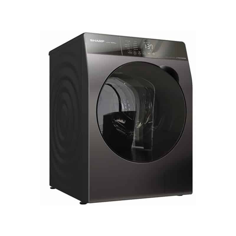 Sharp K-PRO Full Automatic Washing Machine, 10 kg, Inverter, Dark Grey (ES-FS104KLE-G).