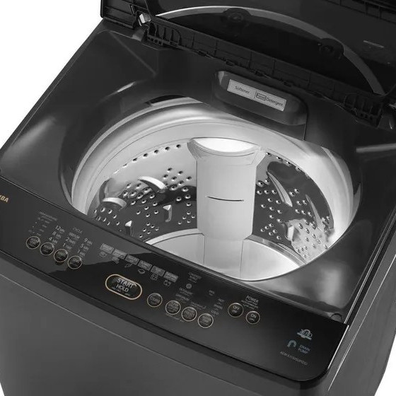 Toshiba AEW-9790-SUP-DS Washing Machine Top Loading 10kg Automatic,Silver