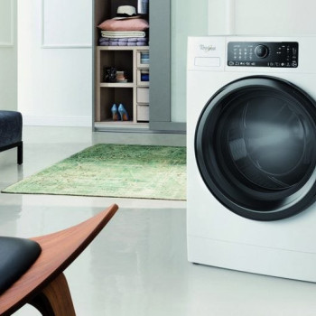Whirlpool FSCR10422 Washing Machine,10KG,1400RP,Digital Display,Direct Drive,Silver With Chrome Door