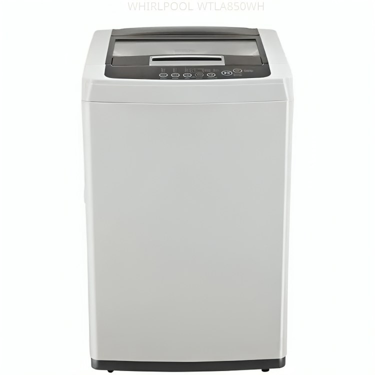 Whirlpool WTLA-850-WH Washing Machine Top Loading With LED Screen,8.5KG,White