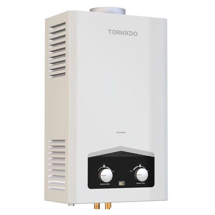 Tornado GHM-C06CNE-W Gas Water Heater 6 Litre,Digital,Natural Gas,White