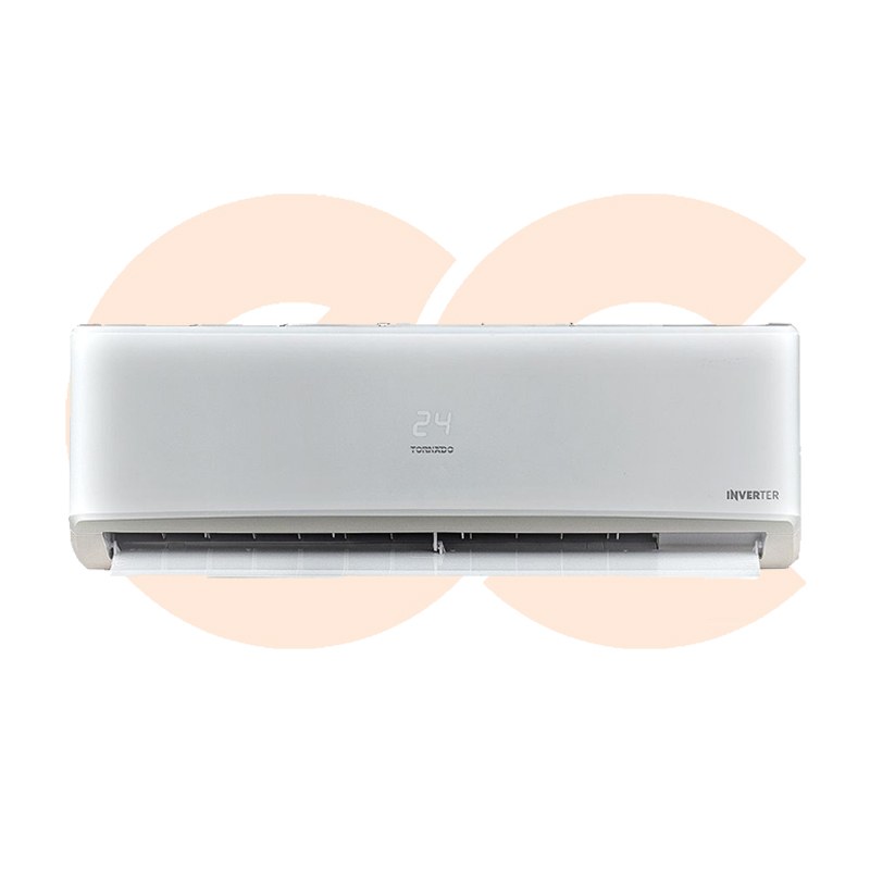 Tornado Split Air Conditioner, 3 HP, Cool/Heat, Digital Inverter, White VX24BEE
