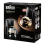 Braun KF560 coffeemaker 1100W 10Cups anti drip anti slip OptiBrew System Pivoting filter Black