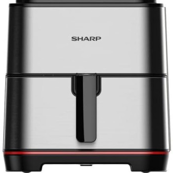 SHARP Air Fryer 1650 Watt 7 Liter Electronic Touch Screen Glass Panel Stainless KF-AF70RT-ES2