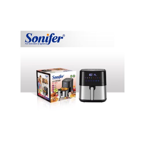 Sonifer Digital Stainless Steel Air Fryer, 5.5L Capacity, 1500W  SF-1033