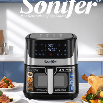 Sonifer Digital Stainless Steel Air Fryer, 8.5L Capacity, 1700W  SF-1034