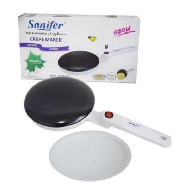 Sonifer non stick crepe maker 20 cm diameter 650 watt SF-3033 - White