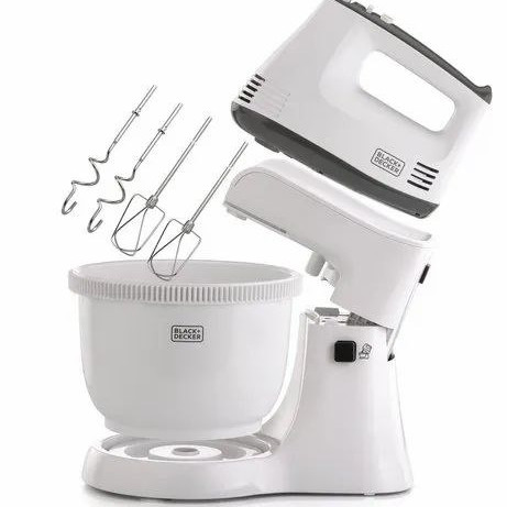 Ariete 1543 Hand Mixer 400 Watt 5 speeds,White/Orange