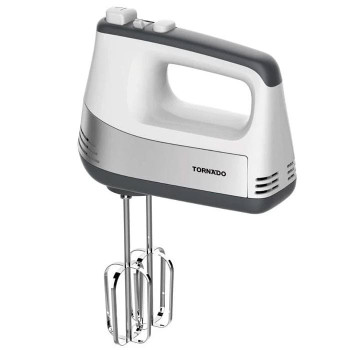 TORNADO Hand Mixer 500 Watt, 5 Speeds, Turbo Speed, White HM-500T