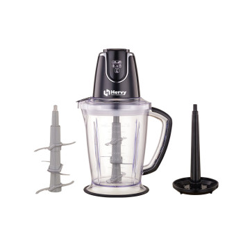 Hervy Chopper C-001 Black Chopper 2L, 700W, 6 Stainless Steel Blades, Cream Beater,