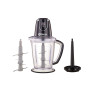 Hervy Chopper C-001 Black Chopper 2L, 700W, 6 Stainless Steel Blades, Cream Beater,