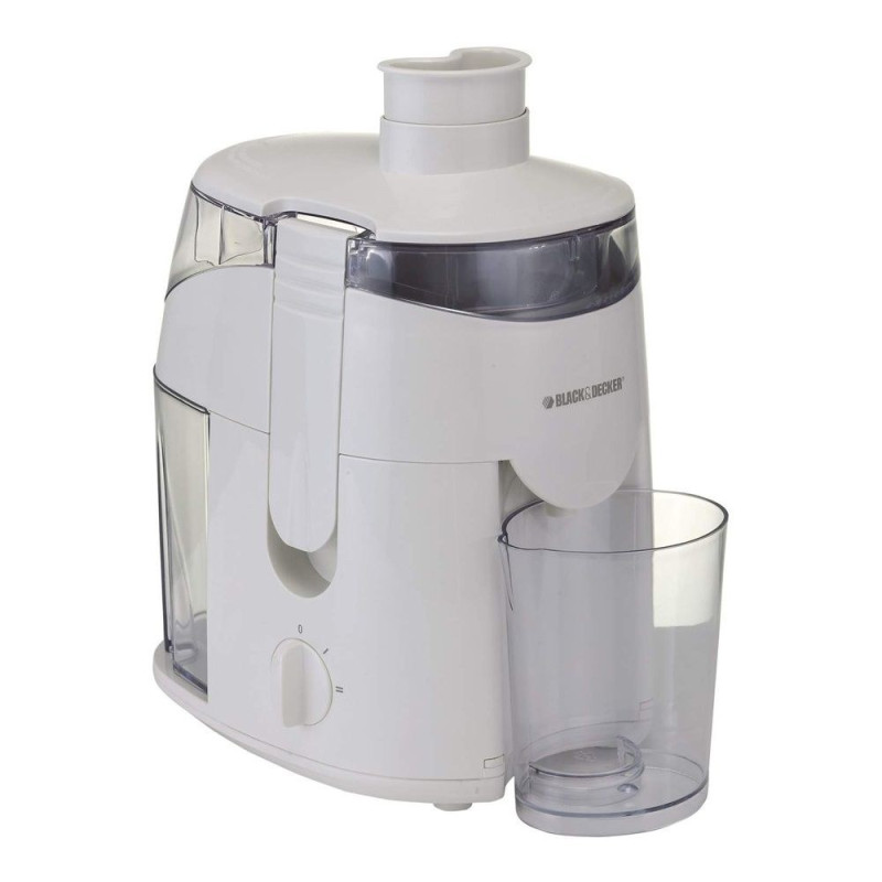 Black&Decker JE65 fruits Juicer 450W Safety Lock 2Speed Operation Automatic Press Down Start