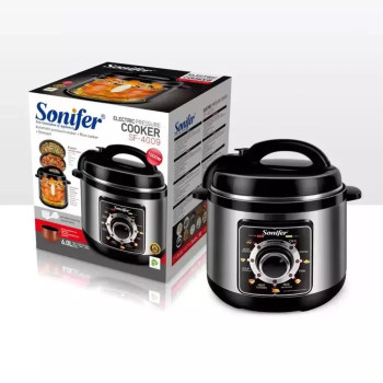 Sonifer Electric Pressure Cooker, 1000 Watt, 6 Liter Capacity, SF-4009