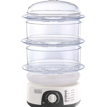 Black&Decker HS6000 Food Steamer,775W Heater,3 Tiers For Cooking