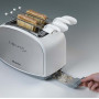 Ariete 103 Toaster 600 Watt 6 browning settings,Automatic ejection,Silver/White