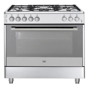 Unionaire Gas Cooker Ghosto, 5 Burners, 60x90 cm, Fan, Cast Iron Holders