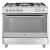 Beko GG15121FDXPR Gas Cooker,90 CM,5 Burners,Full Safty,Professional