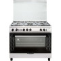 FRESH GAS COOKER 5 GAS BURNERS 90X60 CM WITH FAN STAINLESS PUNTO 90*60 OVEN SAFETY -17304