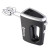 Hervy Egg Beater HM-001 Black HM-001 Hand Mixer 400W, 5 Speed, 2 Stainless Whisks & Doughs, Black